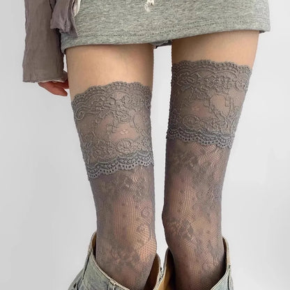 Chaussettes résille dentelle lolita