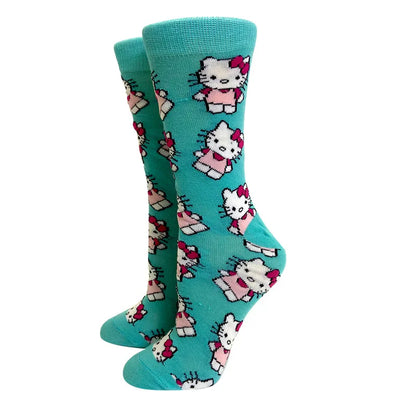 Chaussettes chat Harajuku colorées