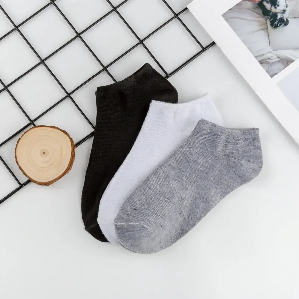 Chaussettes invisibles unies