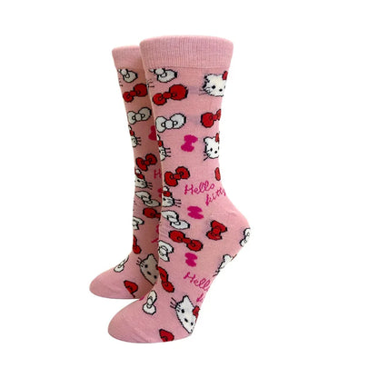 Chaussettes Harajuku chat cartoon – portées taille 35-44
